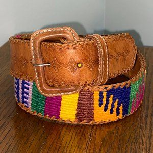 Southwestern Aztec Tapestry Belt Guatemala